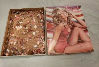 Vintage 1977 Farrah Fawcett Jigsaw Puzzle Casse - Tete