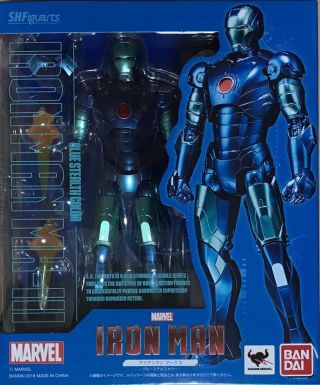 Bandai S.  H.  Figuarts Iron Man Mark 3 Blue Stealth Color Japan Official Import