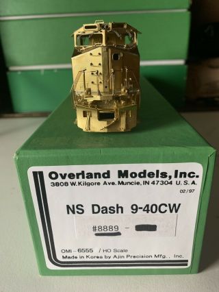 Omi Overland Models Inc Brass Ho Scale Norfolk Southern C40 - 9w (not Painted)