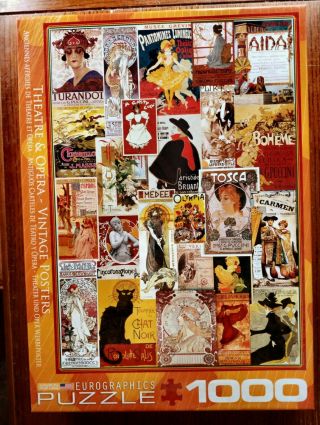Eurographics Theater Opera Vintage Posters 1000 Piece Jigsaw Puzzle