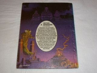 AD&D Deities & Demigods TSR 2nd Print Cthulhu/Elric Mythos 144 Pages 2