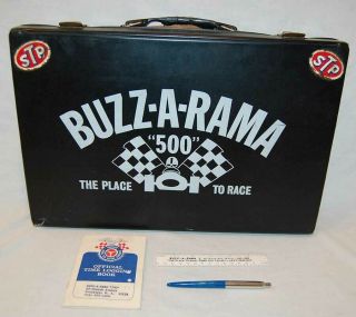 Buzz - A - Rama 500 Slot Car Carry Storage Case Book Ruler Pen 69 Church Av Brooklyn