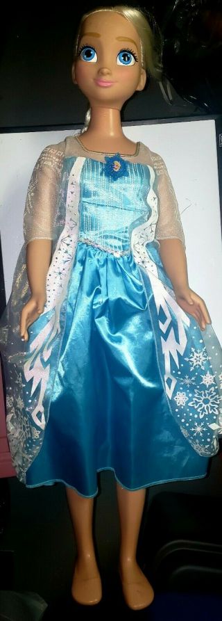 Disney Princess Elsa Frozen My Size Doll 38 " 3 Feet Tall