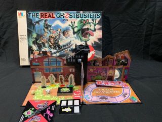 Milton Bradley 1986 The Real Ghostbusters 3d Board Game 100 Complete