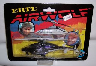 Ertl Airwolf Helicopter Tv Show Factory On Card