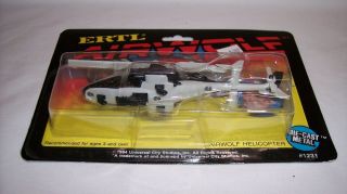 ERTL AIRWOLF HELICOPTER TV SHOW FACTORY ON CARD 2