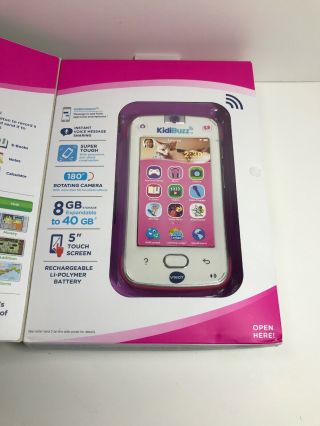 Vtech 80 - 169500 Kidibuzz Smart Device Toy Phone For Kids Pink Open Box