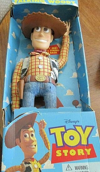 Disney Pixar Toy Story Talking Sheriff Woody Doll With Box