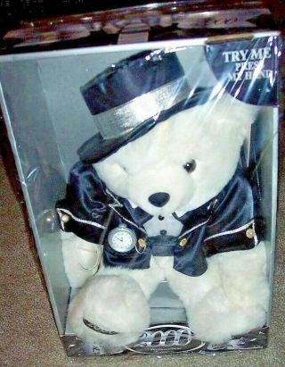 Millenium Teddy Bear Large White Special Dan Dee 2000 Year Party Tuxedo MIB 4