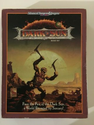 Tsr Advanced Dungeons And Dragons Dark Sun Boxed Set