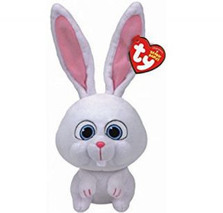 Ty Beanie Buddy 15 " Medium Snowball The Secret Life Of Pets Rabbit Plush Mwmt 
