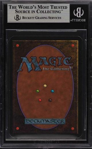 1993 Magic The Gathering MTG Alpha Mox Sapphire R A BGS 9 (PWCC) 2