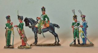30mm Flat Zinnfiguren Age Of Napoleon French Cavalry At Rest