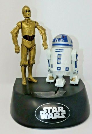1995 Star Wars Electronic Talking Coin Bank R2 - D2 & C3 - Po - Thinkway -
