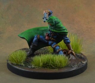Painted Damon,  Male Thief From Reaper Miniatures,  Assassin D&d Character