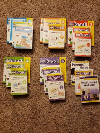 Your Baby Can Read - Volume 1 - 5 Dvds,  Sliding Cards,  And Dry Erase Books