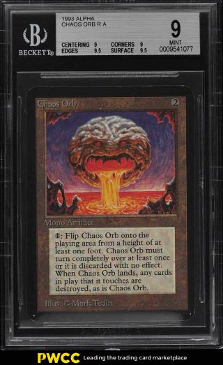 1993 Magic The Gathering Mtg Alpha Chaos Orb R A Bgs 9 (pwcc)