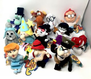 Rocky And Bullwinkle And Friends Plush Complete Set Of 12