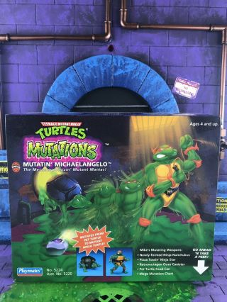 Teenage Mutant Ninja Turtles 1992 Mutations Mutatin’ Michaelangelo White ⬇️ Box