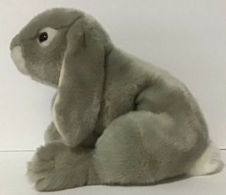 Animal Alley Gray Bunny Rabbit Plush Lifelike Toys R Us Lop Ear 12 "