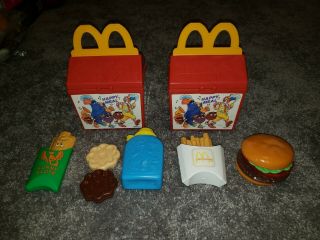 1989 Fisher Price Mcdonalds Happy Meal Vintage Fun With Food Toys Made In Usa