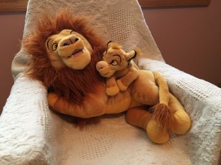 Disney The Lion King Mufasa & Simba Plush 17in