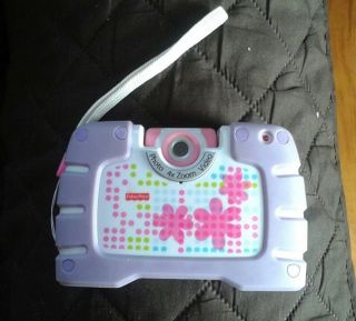 Fisher Price Digital 4x Zoom Photo/video Camera Purple Kid Tough See Yourself