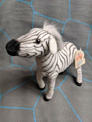 Hansa Zebra Plush Toy Stuffed Animal Sydney Taronga Zoo