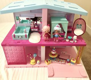 Shopkins Happy Places Mansion,  Cozy Bear Bedroom,  Party Time Kitty Chandelia