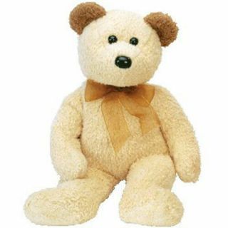 Ty Beanie Buddy - Huggy The Bear (14 Inch) - Mwmts Stuffed Animal Toy