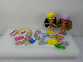 Fisher Price Snap N Style Dolls With Clothes,  Shoes,  Hats And Accessories
