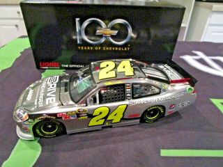 2011 Jeff Gordon Autographed Signed 24 100th Chev Anniversary 1/24 Car.  1/100