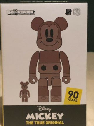 Medicom Bearbrick X Undefeated X Disney Mickey Mouse 90th Anniversary