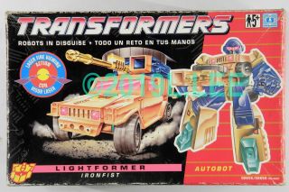 Hasbro Transformers Uk Exclusive G2 Lightformer Ironfist Very Rare Autobot