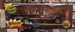 Batman 66 6 - Inch Batman And Robin Figure And Batmobile Gift Set Mattel 2014