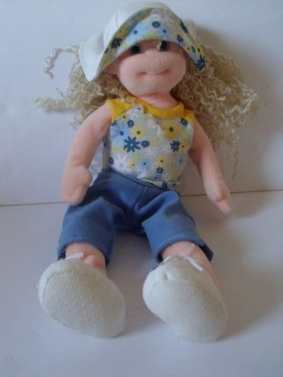 Ty Beanie Boppers Precious Penny Blonde Girl Doll Plush Stuffed Toy 13 Inches