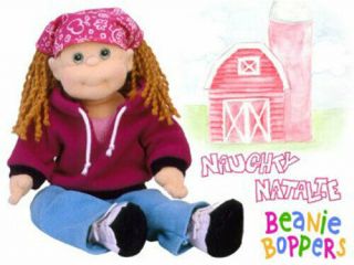 Ty Beanie Bopper - Naughty Natalie (13 Inch) - Mwmts Stuffed Girl Doll Toy
