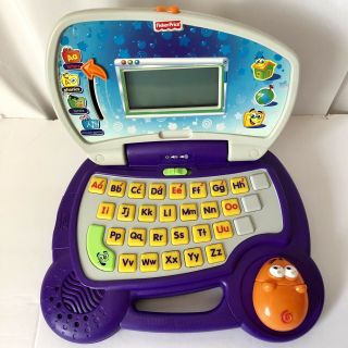 Fisher Price Fun 2 Learn Laptop Letters Alphabet Phonics Kids Electronic Games