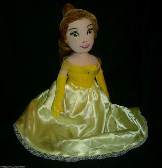 14 " Disney Princess Beauty And The Beast Belle Stuffed Animal Plush Toy Doll Big
