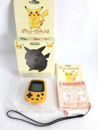 Nintendo Pokemon Pocket Pikachu Pedometer Virtual Pet W/box Japan 3152