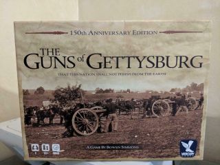 Mercury Board Game Guns Of Gettysburg 150th Ed Unpunched / Unplayed