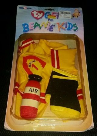 Ty Gear For Beanie Kids Firefighter Outfit