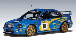 1:18 Autoart 80292 Subaru Impreza Wrc 10 T.  Makinen Winner Rally Monte - Carlo 02