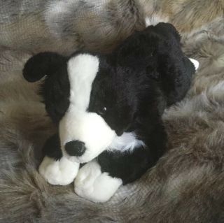 Animal Alley Border Collie Puppy Dog Stuffed Plush 17” Realistic Stuffed Animal