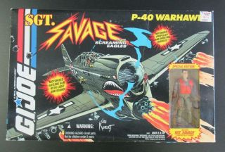 1994 Hasbro Gijoe Gi Joe Arah Sgt.  Savage P - 40 Warhawk