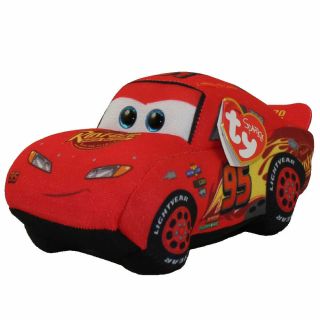 Ty Beanie Baby - Hero Mcqueen (cars 3) - Mwmts Stuffed Animal Toy