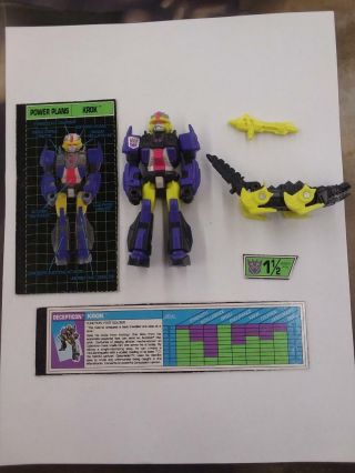 Transformers Action Masters Complete With Card - Krok
