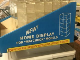 Matchbox Store Display set,  includes 28 interlocking clear home display boxes 3