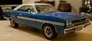 1:18 Diecast Gmp 1970 Plymouth Gtx Blue And White