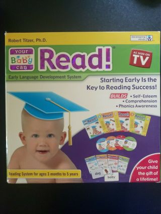 Your Baby Can Read Kit Early Language Development Dvd Book Cards Titzer Complete